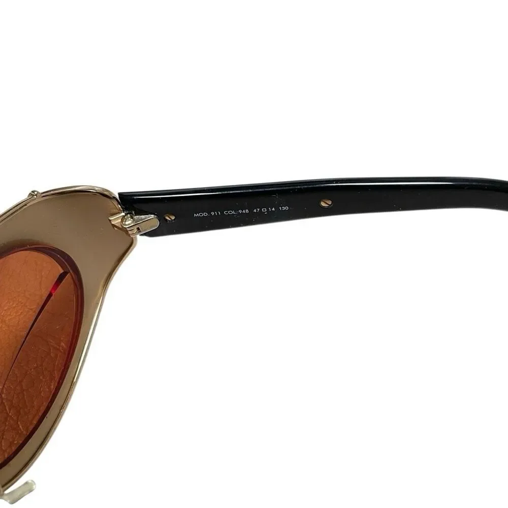 Vintage Cazal Y2K Hip-hop Gold Leopard Sunglass‎ FRAMES ONLY Germany model 911